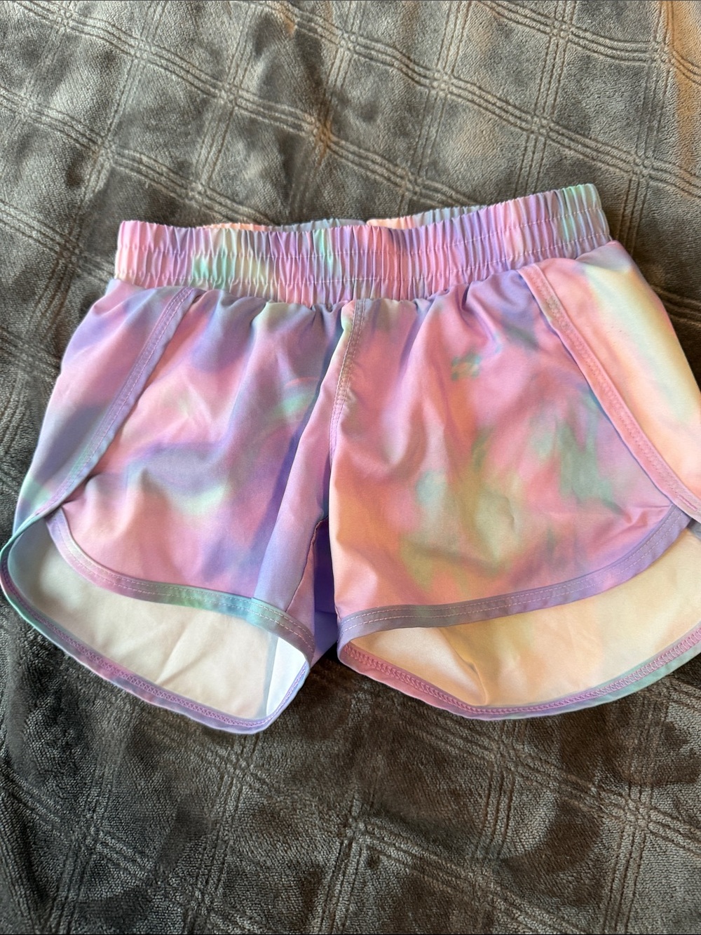 all in motion Pastel Tie-Dye Athletic Shorts - Pink, Purple, Mint
